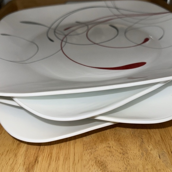 Corelle Splendor square 4 pcs dinner plates NO BUNDLE - Picture 3 of 3